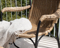 LORETO lænestol med fodskammel