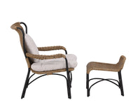 LORETO lænestol med fodskammel