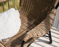 LORETO lænestol med fodskammel