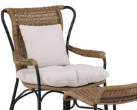 LORETO lænestol med fodskammel