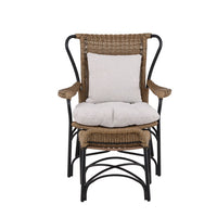 LORETO lænestol med fodskammel