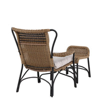 LORETO lænestol med fodskammel