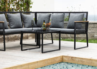 DALLAS hjørnegruppe med sofabord