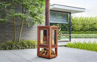 QUARUBA XXL vedkamin - Fyra glas