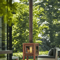 QUARUBA L vedkamin - Fyra glas