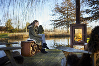 QUARUBA XXL vedkamin - Fyra glas