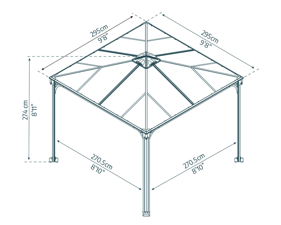 PALERMO Hardtop Paviljong