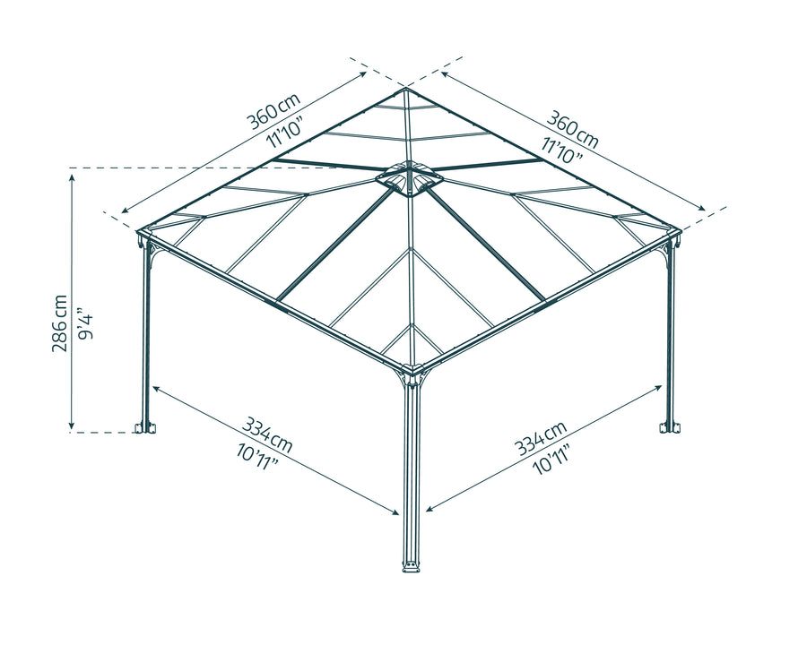PALERMO Hardtop Paviljong