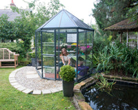 OASIS 8 hexagon drivhus i Polykarbonat