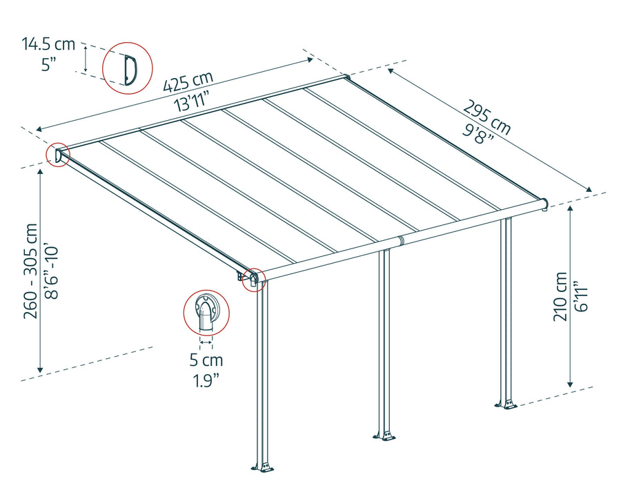 OLYMPIA altantak i aluminium