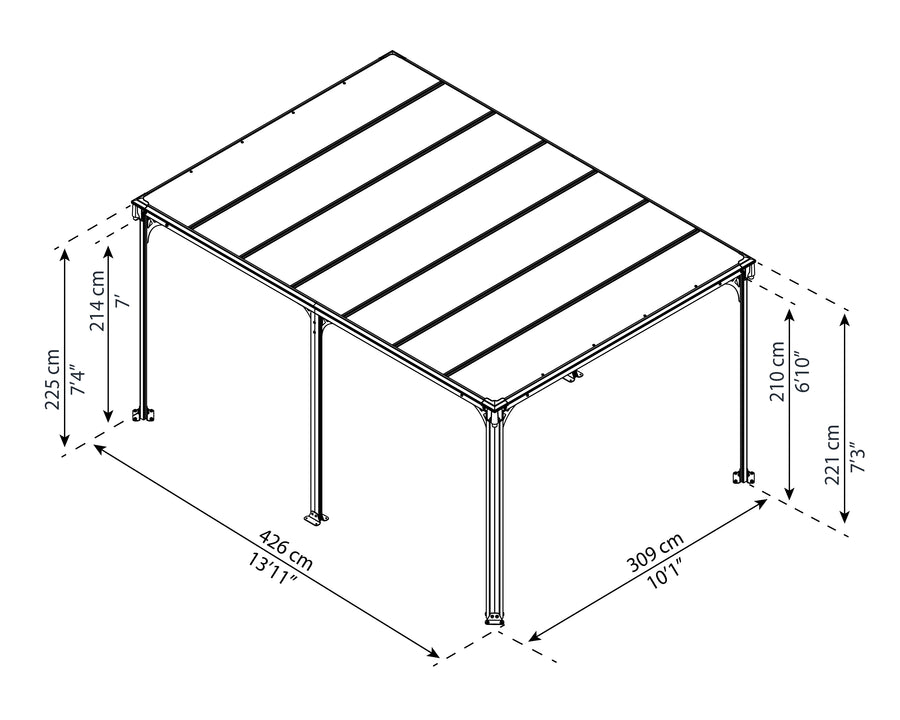 MILANO hardtop paviljong