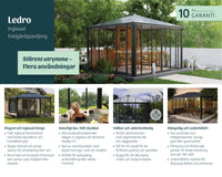 LEDRO paviljong og drivhus