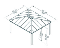 DALLAS Hardtop Paviljong
