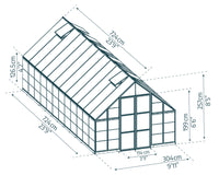 BALANCE växthus i Polykarbonat