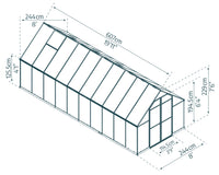 ESSENCE drivhus i polykarbonat