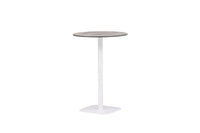Milano barbord metal - hvid/rundt ø70