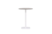 Milano barbord metal - hvid/rundt ø70