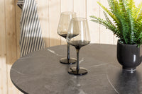 Milano barbord metal - hvid/rundt ø70