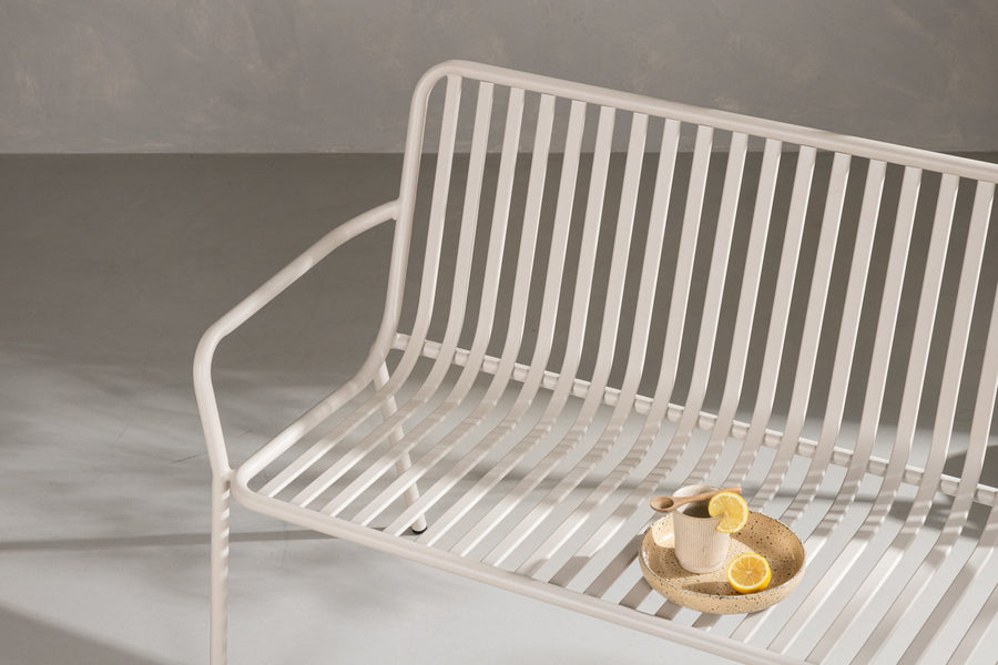 Peking soffa - beige / alu