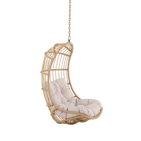 Pulau fauteuil suspendu rotin naturel / beige