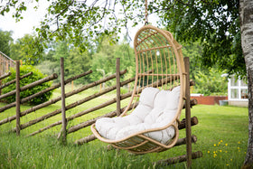 Pulau fauteuil suspendu rotin naturel / beige