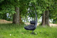 Panay hængestol metal - sort/sort