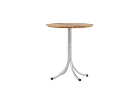 Table de café Holmsund ø65 - zinc / teck