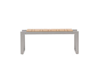 Zenia bænk 100cm - akacie / zink