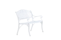 Mafra bænk - hvid metal