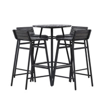 Mexico barsett - svart metall / svart akasie