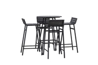 Mexico barsett - svart metall / svart akasie