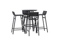 Mexico barsett - svart metall / svart akasie