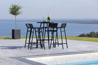 Mexico barsett - svart metall / svart akasie