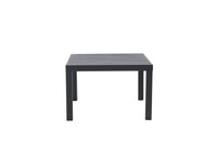 Copacabana sofabord - sort / sort aluminium