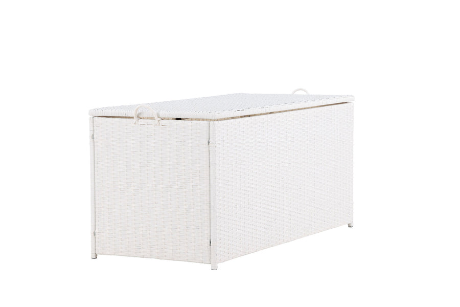 London dynbox - hvid / hvid rattan