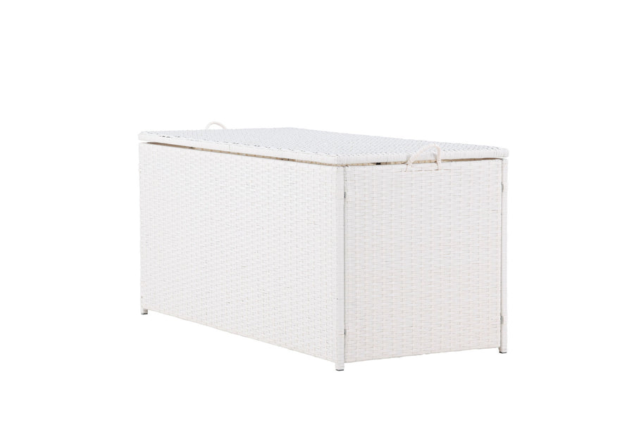 London dynbox - hvid / hvid rattan