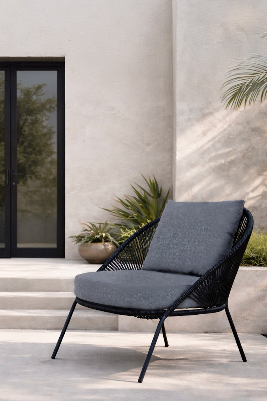 Fauteuil lounge Lindos lot de 2 