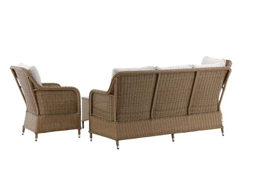 Vikelund sofa gruppe med sofabord - natur / beige