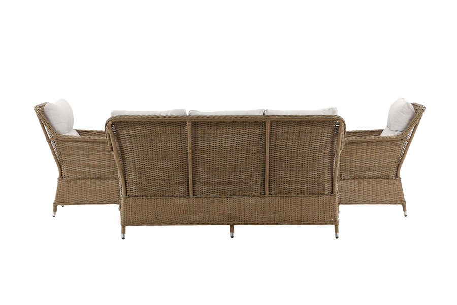 Vikelund sofa gruppe med sofabord - natur / beige