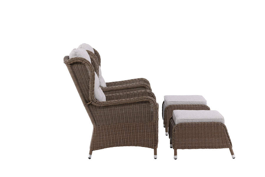 Washington loungesett - natur / beige