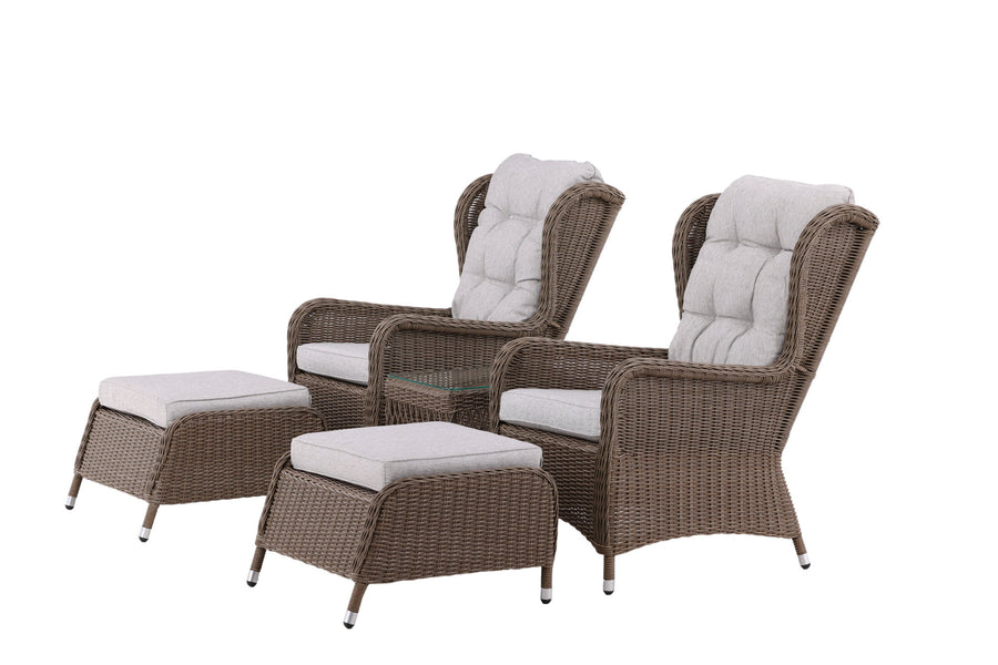 Washington loungesett - natur / beige