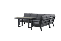 Barcelona hörnsoffa med soffbord - svart