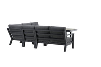 Barcelona hörnsoffa med soffbord - svart