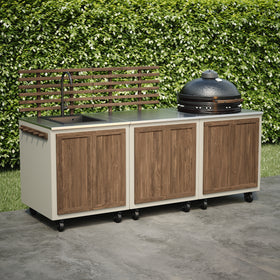 Combinaison de cuisine extérieure Gastro avec 3 modules + Kamado SUMO Maxi