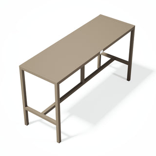 UMAMI-baaripöytä 172cm, 6 baarituolia, beige