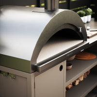 UMAMI udekøkkenpakke, vaskmodul, hjørnemodul, modul 3, beige / rustfrit