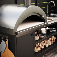 UMAMI udekøkkenpakke, vaskemodul samt modul 3, sort / rustfrit