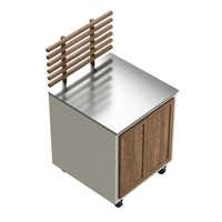 Gastro udekøkkenmodul med rib-ryg