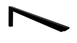 MODERN entrétak, 200 cm, svart