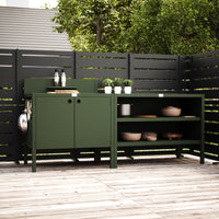 Specialpris UMAMI udekøkken modul 1 + 2 inkl. overtræk, grøn